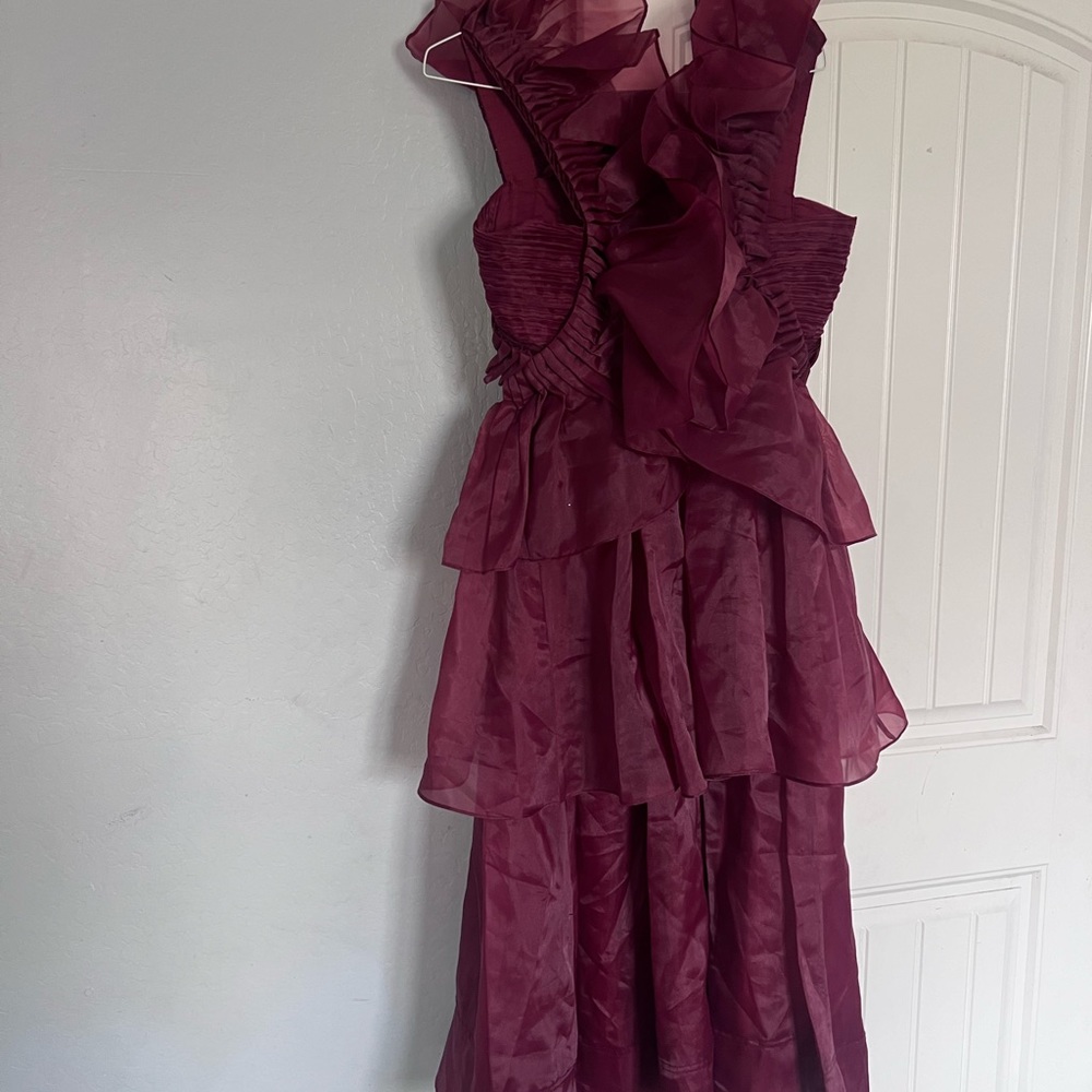 COPY - Asra Pleated Frill Midi Dress size 10 new - Picture 8 of 11